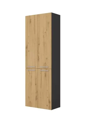 Omezená Nabídka Koupelnová skříňka Noeli 2DD2K antracit/dub artisan
