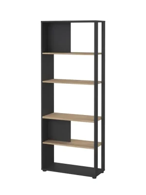 Knihovna Sigal 592, šedá/jackson hickory Přímo Od Výrobce