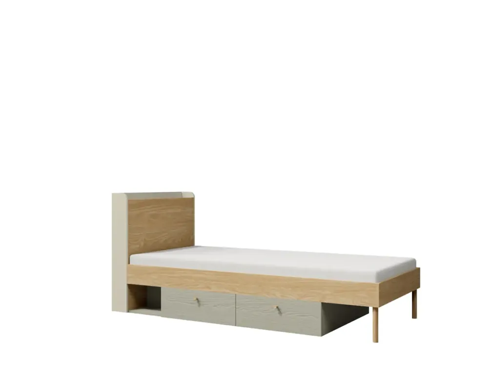 Nejprodávanější Postel Yuva R13 béžová/dub/eukalyptus