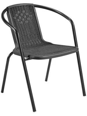 Zahradní stohovatelná židle FRENY, černá Nejlepší Cena