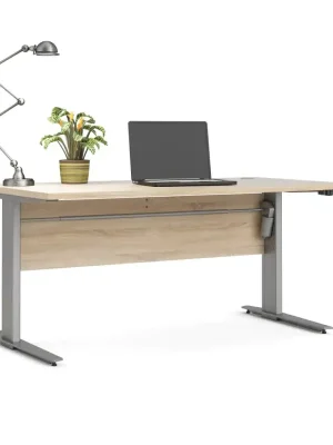 Výškově nastavitelný psací stůl Office 80400/318 - dub sonoma/silver Kup Teď