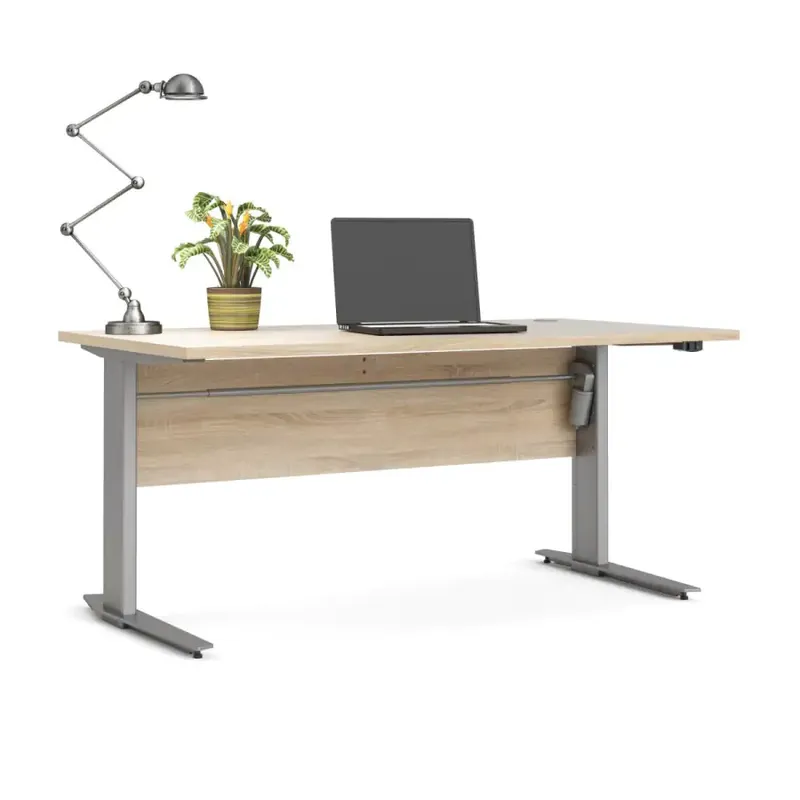 Výškově nastavitelný psací stůl Office 80400/318 - dub sonoma/silver Kup Teď