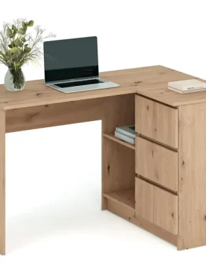 Rohový psací stůl BEGA - dub artisan Horká Nabídka