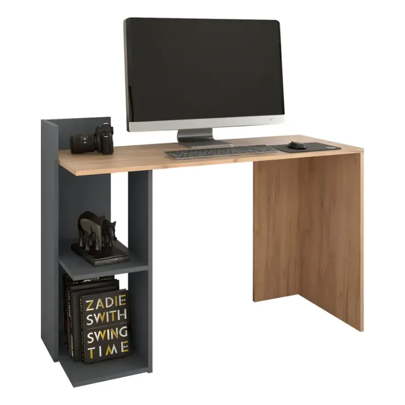 PC stůl ZINO NEW - dub craft /grafit Poslední Šance