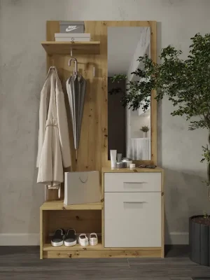 Předsíňová stěna PERGO - dub artisan/kašmír Nejlepší Volba