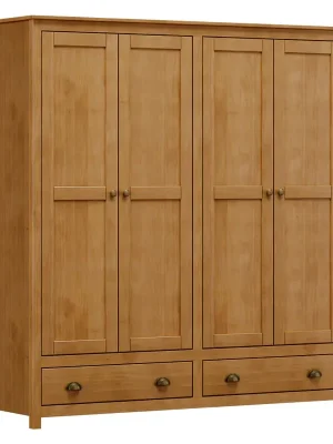 Rychlé Dodání Skříň 4dveřová TOPAZIO - dub