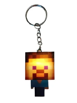 Dětská svítící klíčenka Minecraft Steve PKBA2292 Rychlé Dodání
