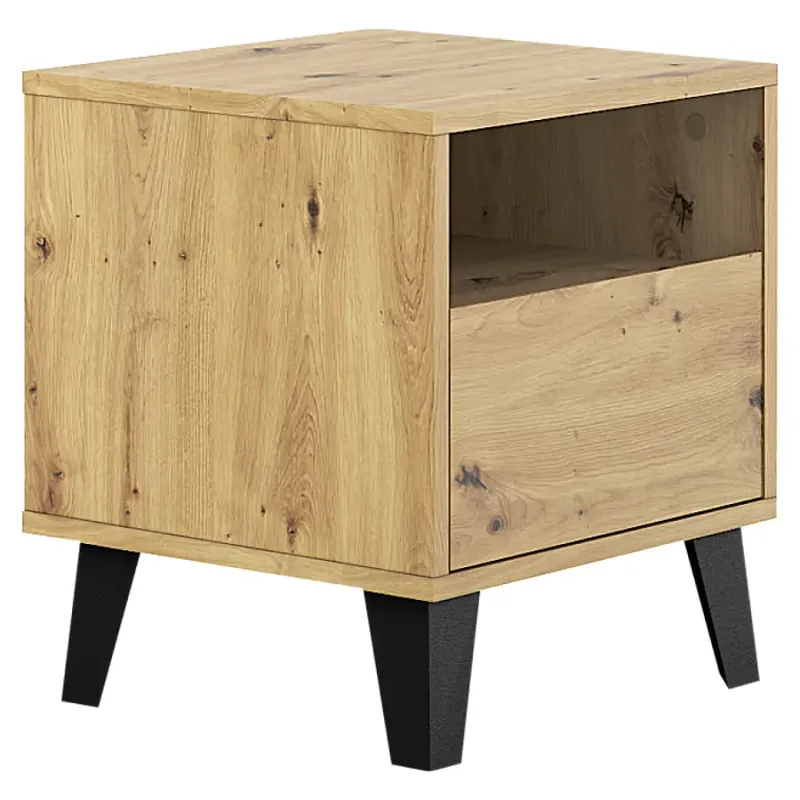 Vysoce Kvalitní Noční stolek BOGAN NEW 1S - dub artisan